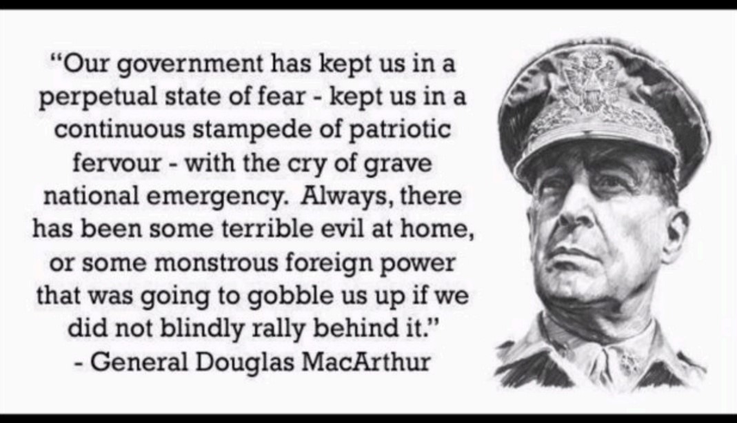 Douglas McCarthur on how the government uses fear to manipulate the public