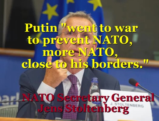 NATO Chief Openly Admits Russia Invaded Ukraine Because Of NATO Expansion