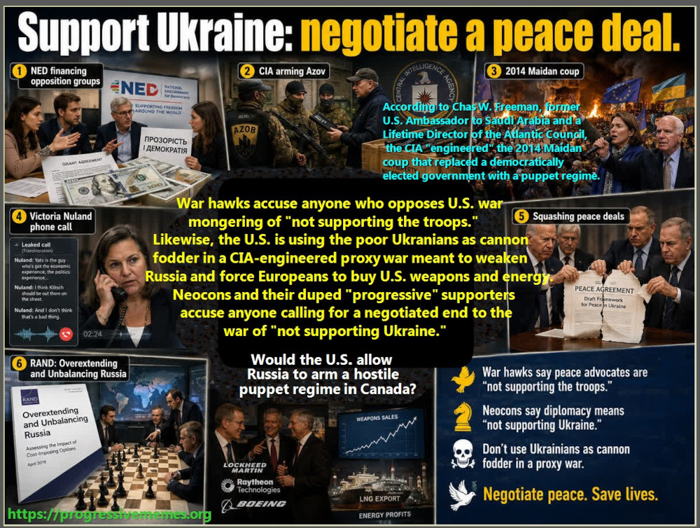 Support Ukraine and negotiate a peace deal